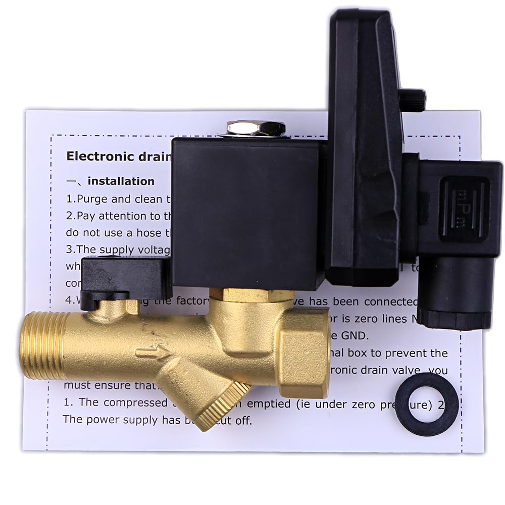 Dc 24V 1/2'' Automatic Electronic Timed Drain Valve For Filter Separator Dryer Gas Tank