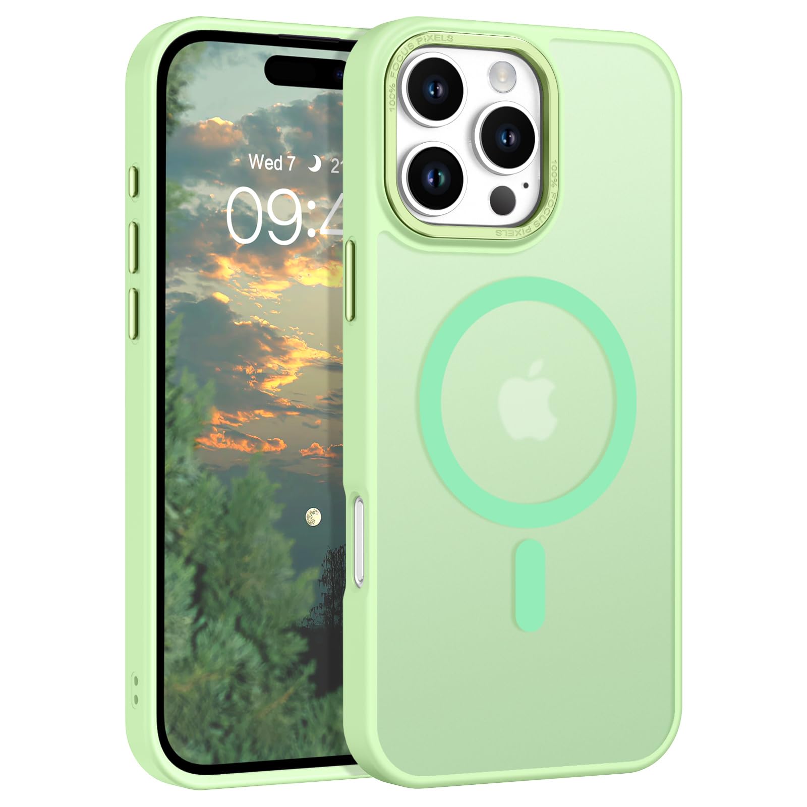 Bentoben For Iphone 16 Pro Max Case 2024, Phone Case Iphone 16 Promax Magnetic Case [Compatible With Mag Safe] Translucent Matte