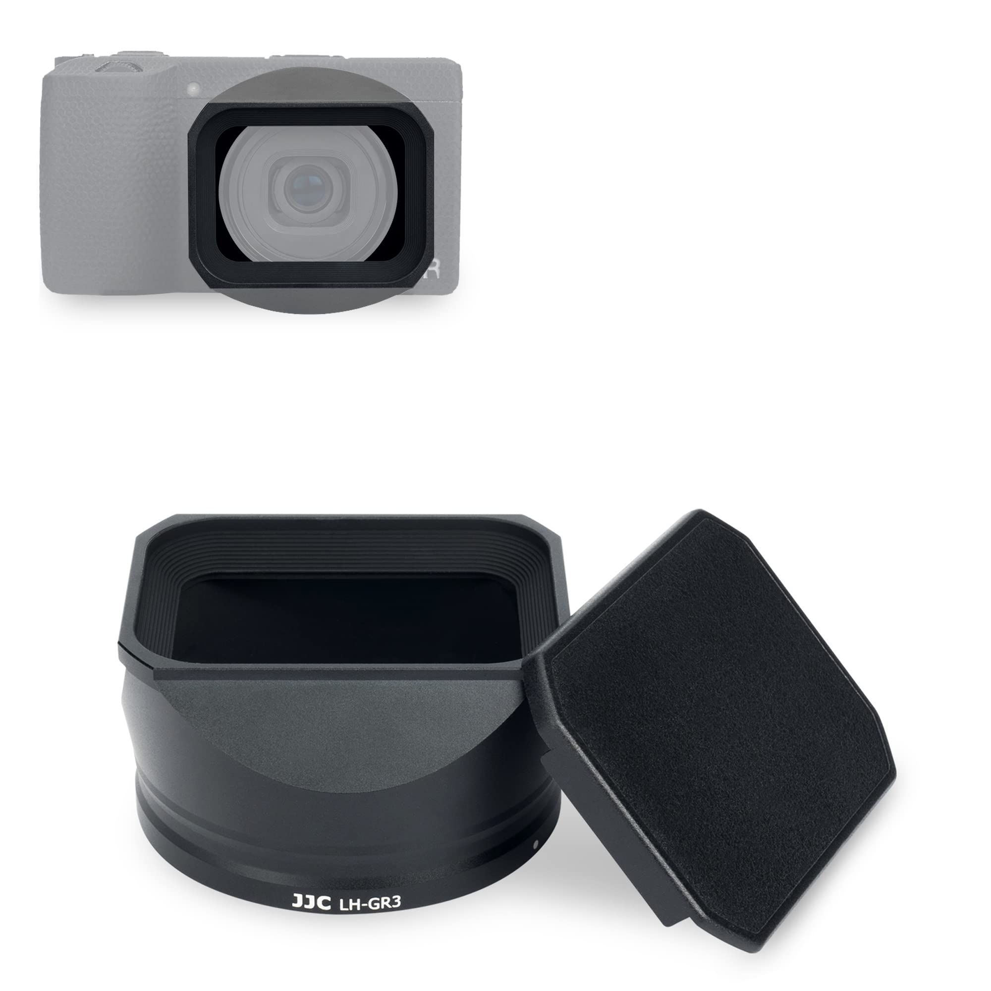 Metal Lens Hood For Ricoh Gr Iii Gr3 Gr Iii Hdf Gr3 Hdf Digital Camera, Bayonet Lens Shade With Hood Cap For Better Protection