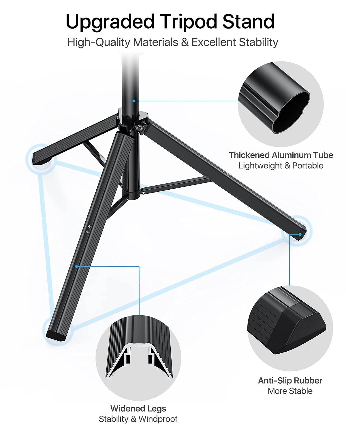 Nexboom Iphone Tripod   66'' [Stable & Tall] Iphone Tripod Stand With Remote, Tripod For Iphone Compatible With Iphone 15 Pro Ma