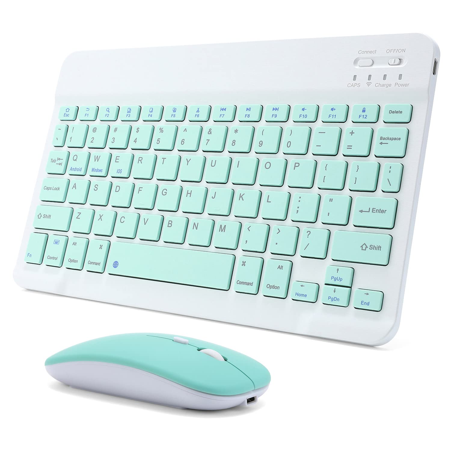 Rechargeable Bluetooth Keyboard And Mouse Combo Ultra Slim Portable Compact Wireless Mouse Keyboard Set For Android Windows Tabl