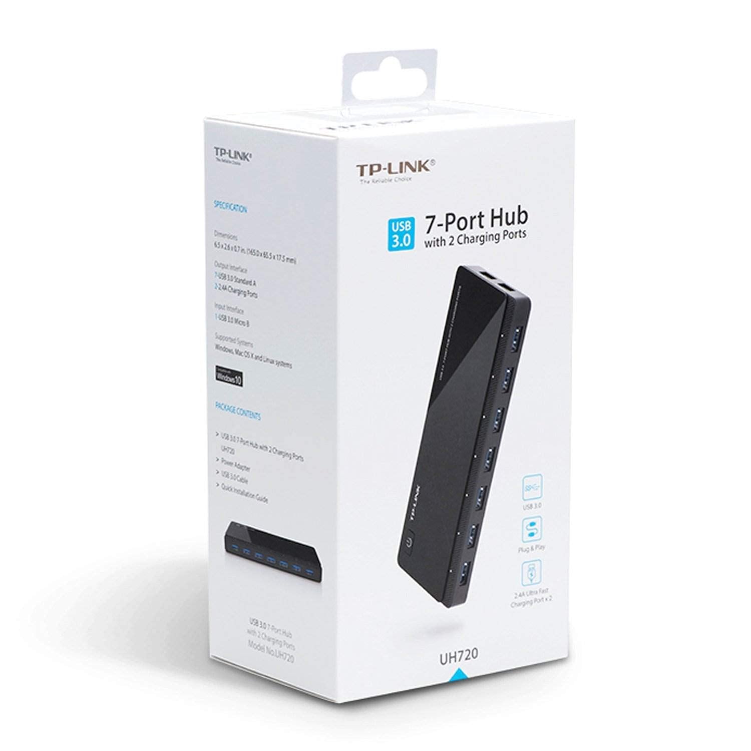 Tp-Link Powered Usb Hub 3.0 With 7 Usb 3.0 Data Ports And 2 Smart Charging Usb Ports. Compatible With Windows, Mac, Chrome & Lin