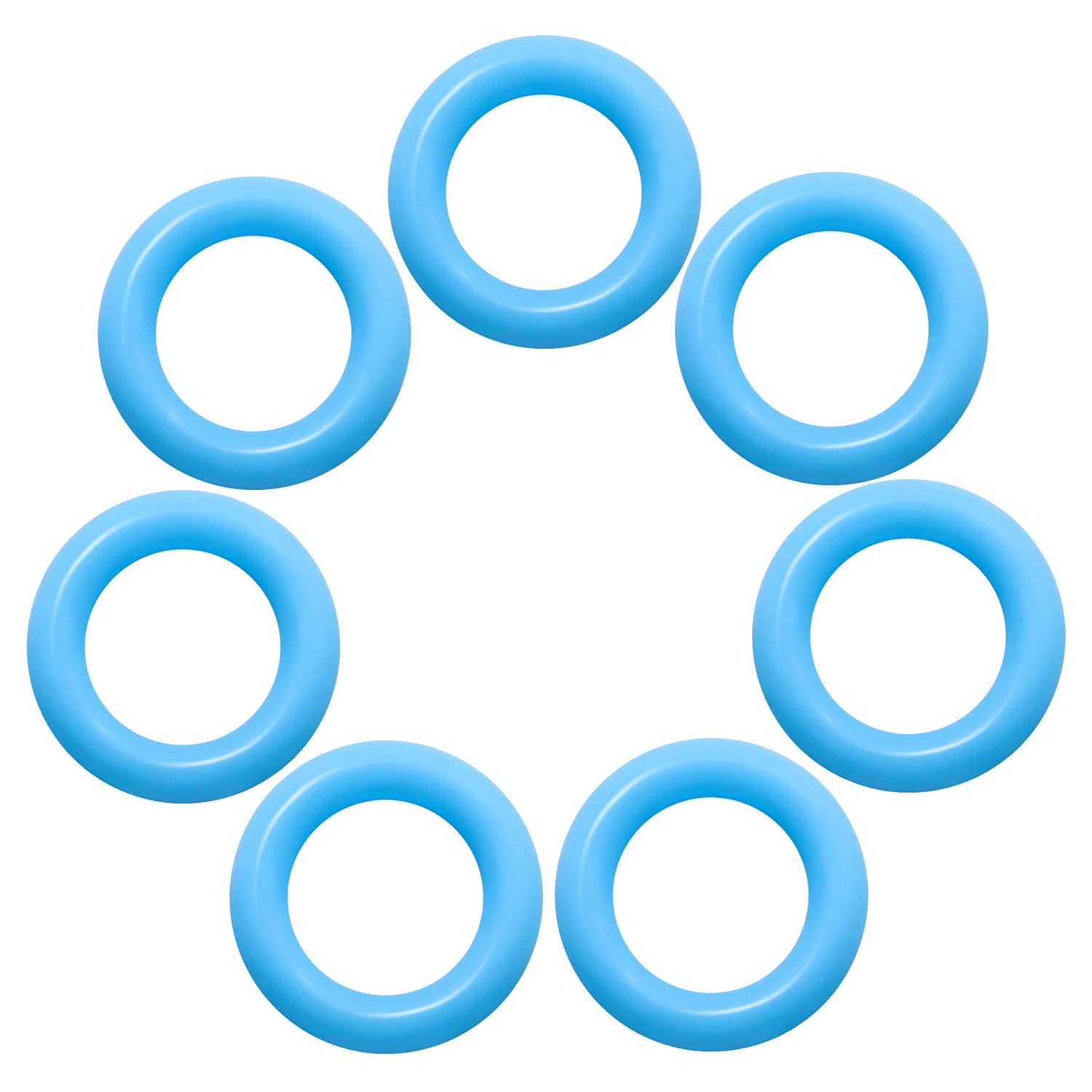 Threebulls 120Pcs Clear Rubber O Ring Keyboard, O Rings Keycaps, Switch Dampeners Keycap, For Cherry Mx Key Switch Keyboards Dampers,Blue