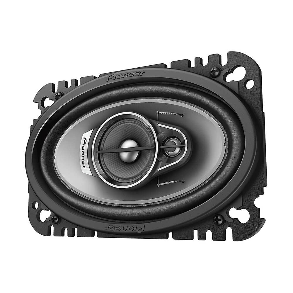Pioneer Ts-A462F A Series 4X 6 3-Way, 210 W Max Power, Carbon/Mica-Reinforced Impp Cone, 11Mm Tweeter And 1-5/8 Cone Midrange -