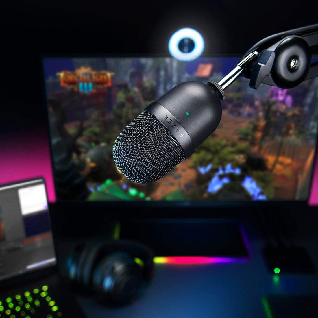 Razer Seiren Mini Usb Condenser Microphone: For Streaming And Gaming On Pc - Professional Recording Quality - Precise Supercardi