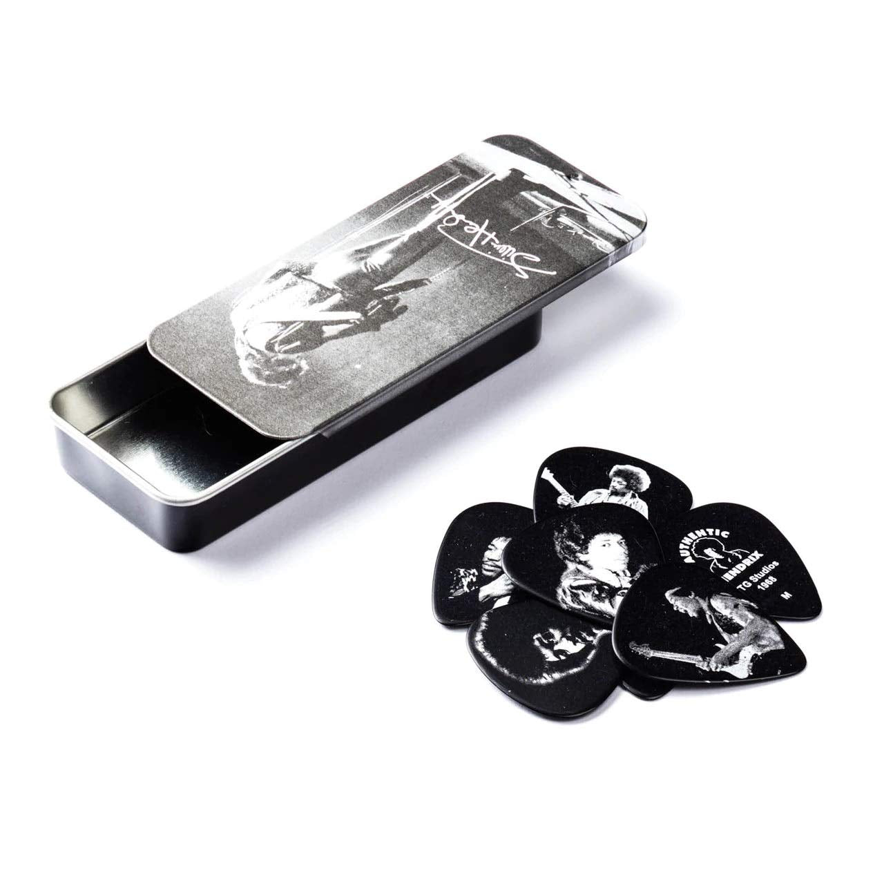 Jimi Hendrix Silver Portait Series Pick Tin