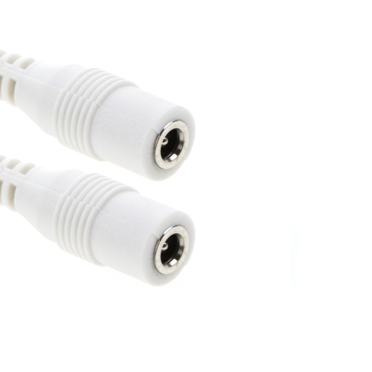 Eshine Extension Cable - Female To Female, 3.5Mm X 1.35Mm, For Led Under Cabinet Lighting With Wire Clips (3.3Ft, White)