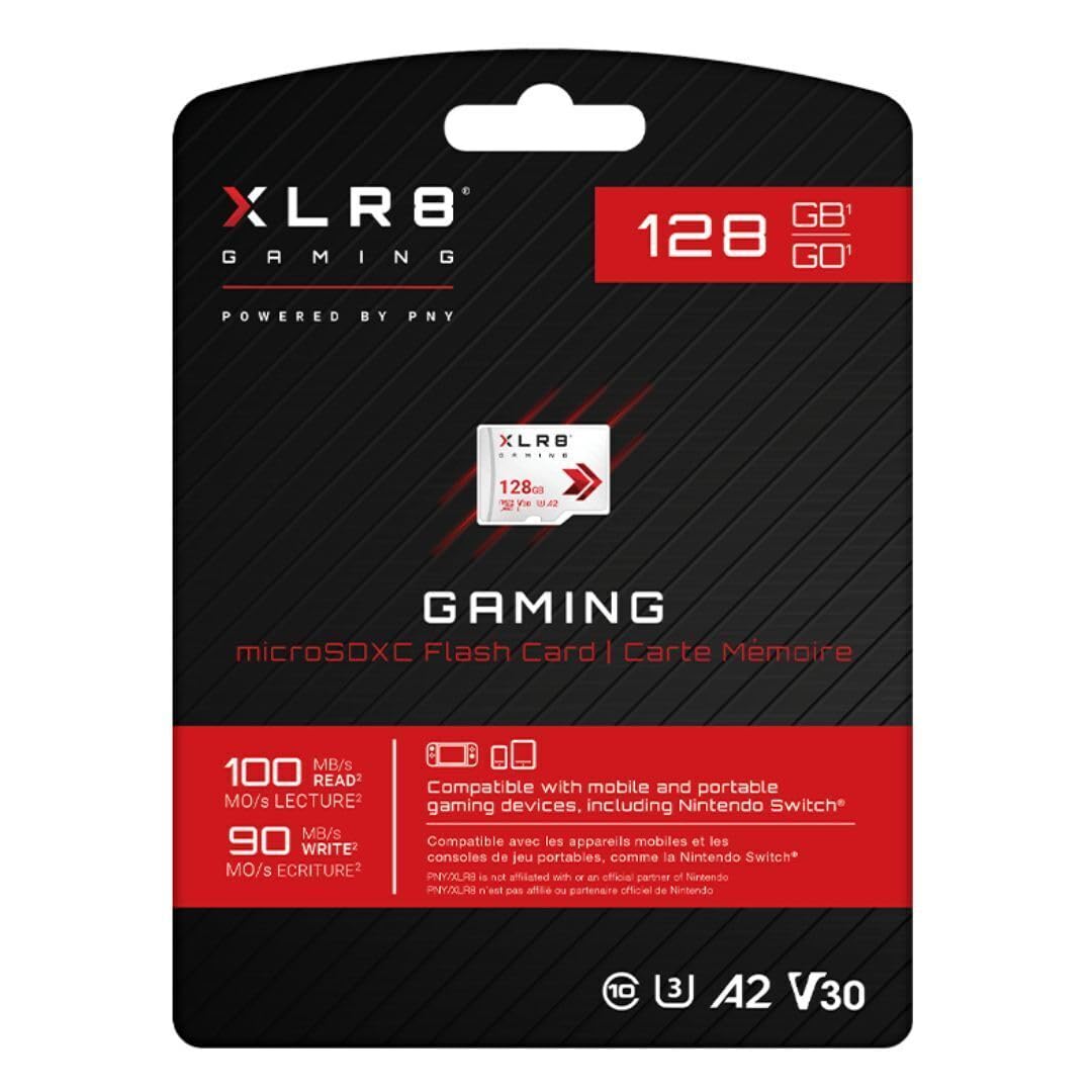 Pny 512Gb Xlr8 Gaming Microsdxc Memory Card - 100Mb/S, Uhs-I, 4K Uhd, Full Hd, U3, V30, A2 - Micro Sd For Portable Console Gamin