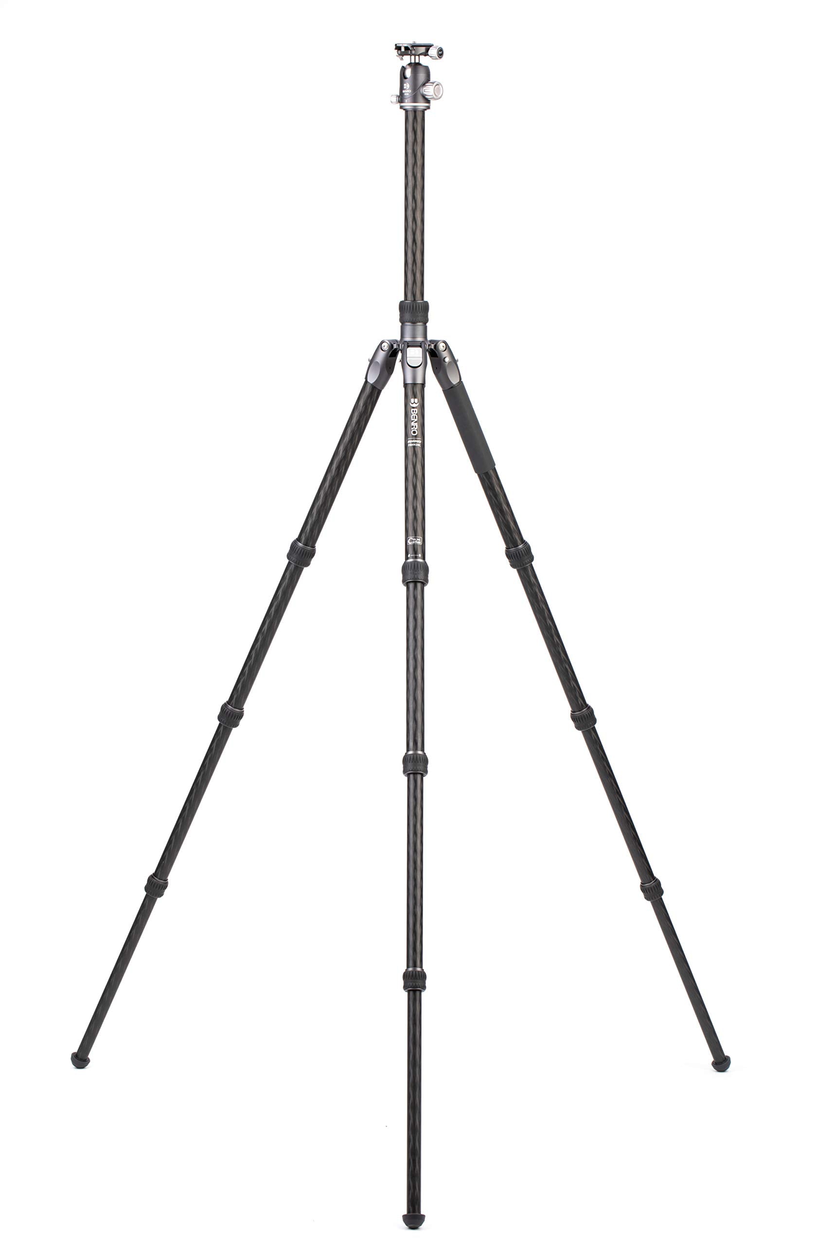 Benro Rhino Carbon Fiber Three Series Tripod/Monopod With Vx30 Ballhead, 4 Leg Sections, Twist Leg Locks, Padded Carrying Case (