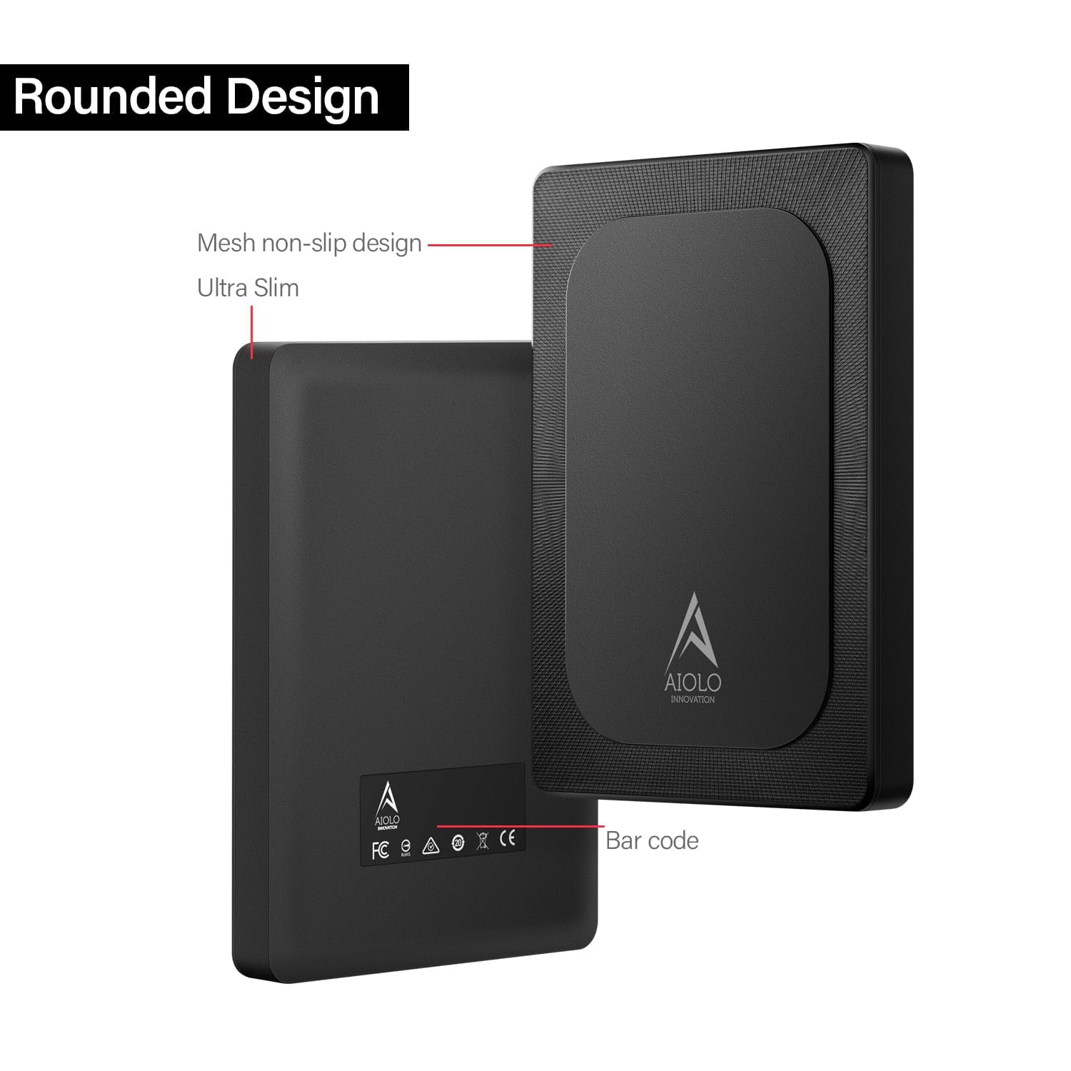 Aiolo Innovation 1Tb External Hard Drive Ultra Slim Portable Hdd Usb 3.0 For Pc, Mac, Laptop, Ps4, Xbox One,Xbox 360 Model A4
