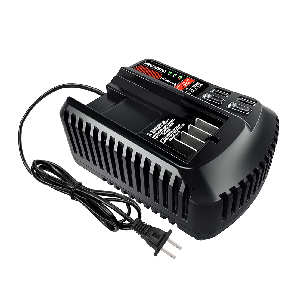 V20 Battery Fast Charger Cmcb104, Waxpar Cmcb104 Battery Charger Compatible With Craftsman V20 Lithium Battery Cmcb204 Cmcb202 C