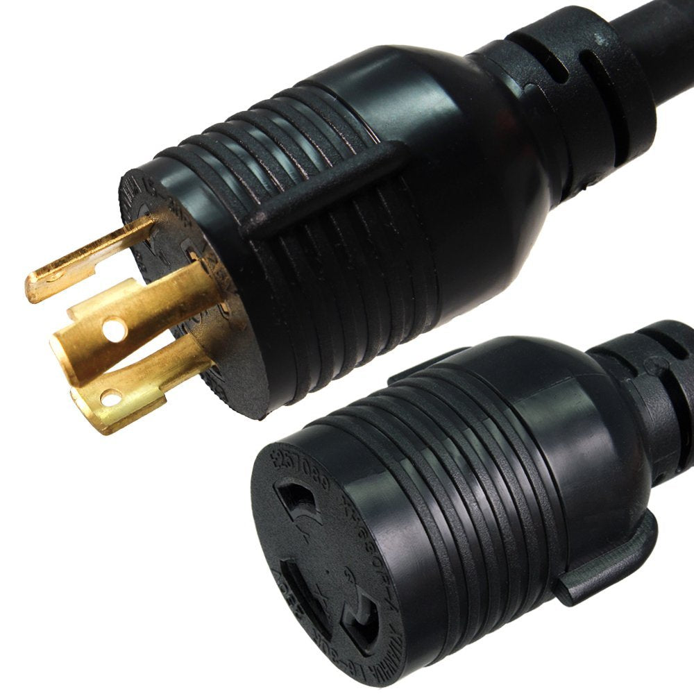 Nema L6 30 Extension Power Cord   30A/250V, 10 Awg   Iron Box # Ibx 5803 15 (15 Ft, Molded)