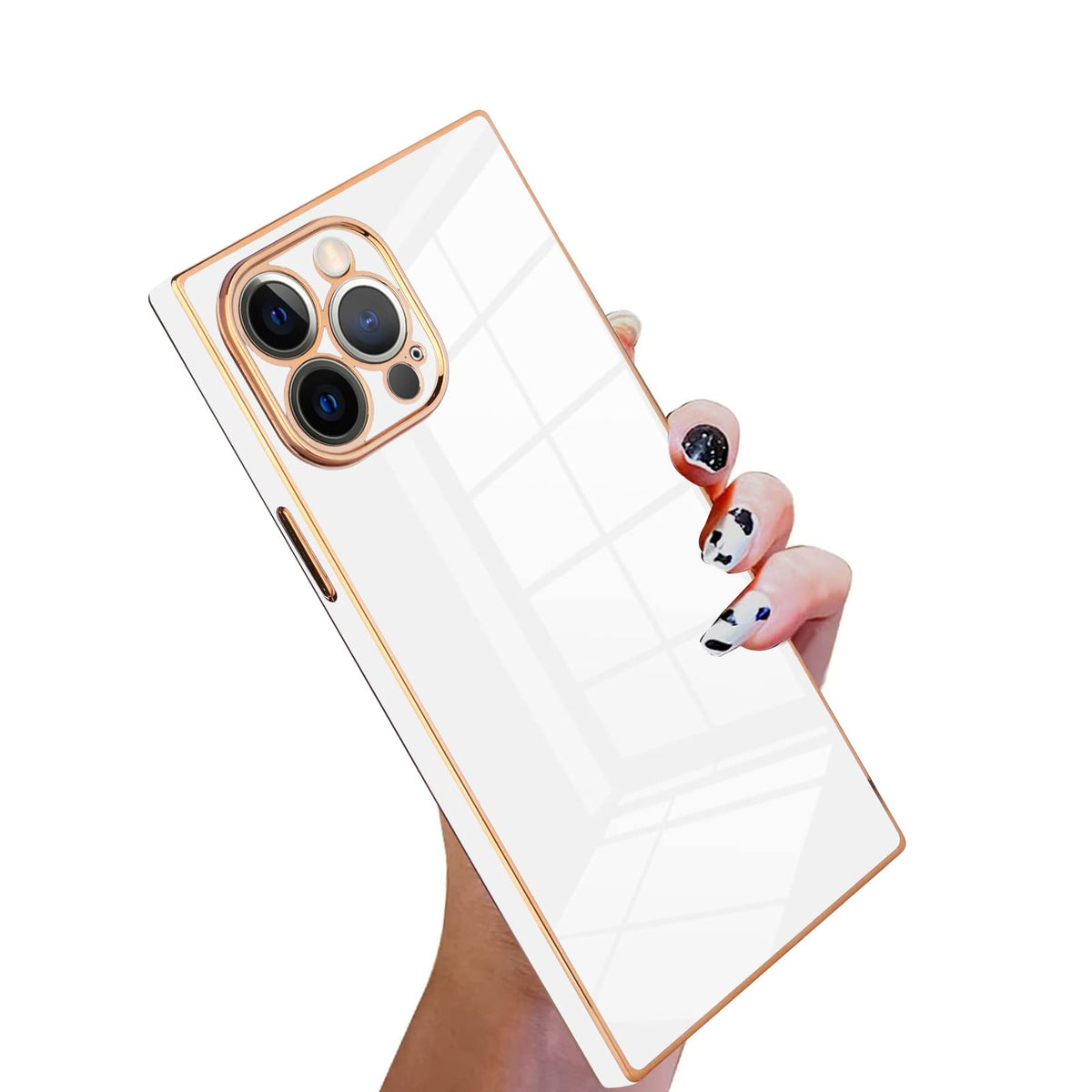 Kanghar Square Case For Iphone 12 Pro Max Luxury Cute Plating Design Square Case Full Body Anti Scratch Shockproof Bumper Protec