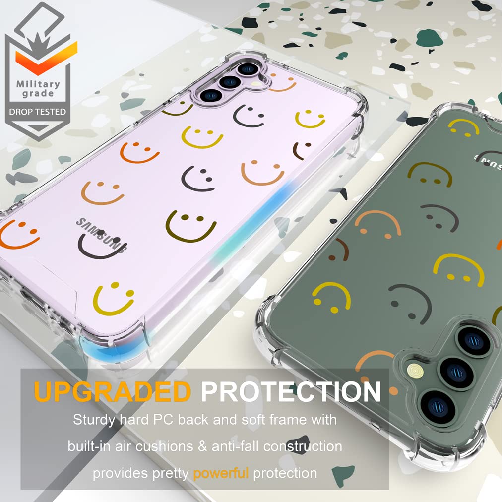 Endiy Samsung Galaxy S23+ Plus Case For Women Girls Girly Cute Designer Phone Case Clear With Design, Compatible With Samsung Ga