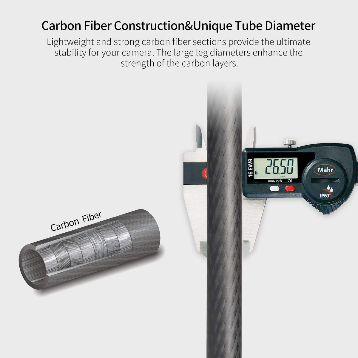 Sirui St 125+Va 5 Carbon Fiber Tripod With Fluid Video Head, Triangular Centre Column, Waterproof, Travel Tripod For Cameras, 4