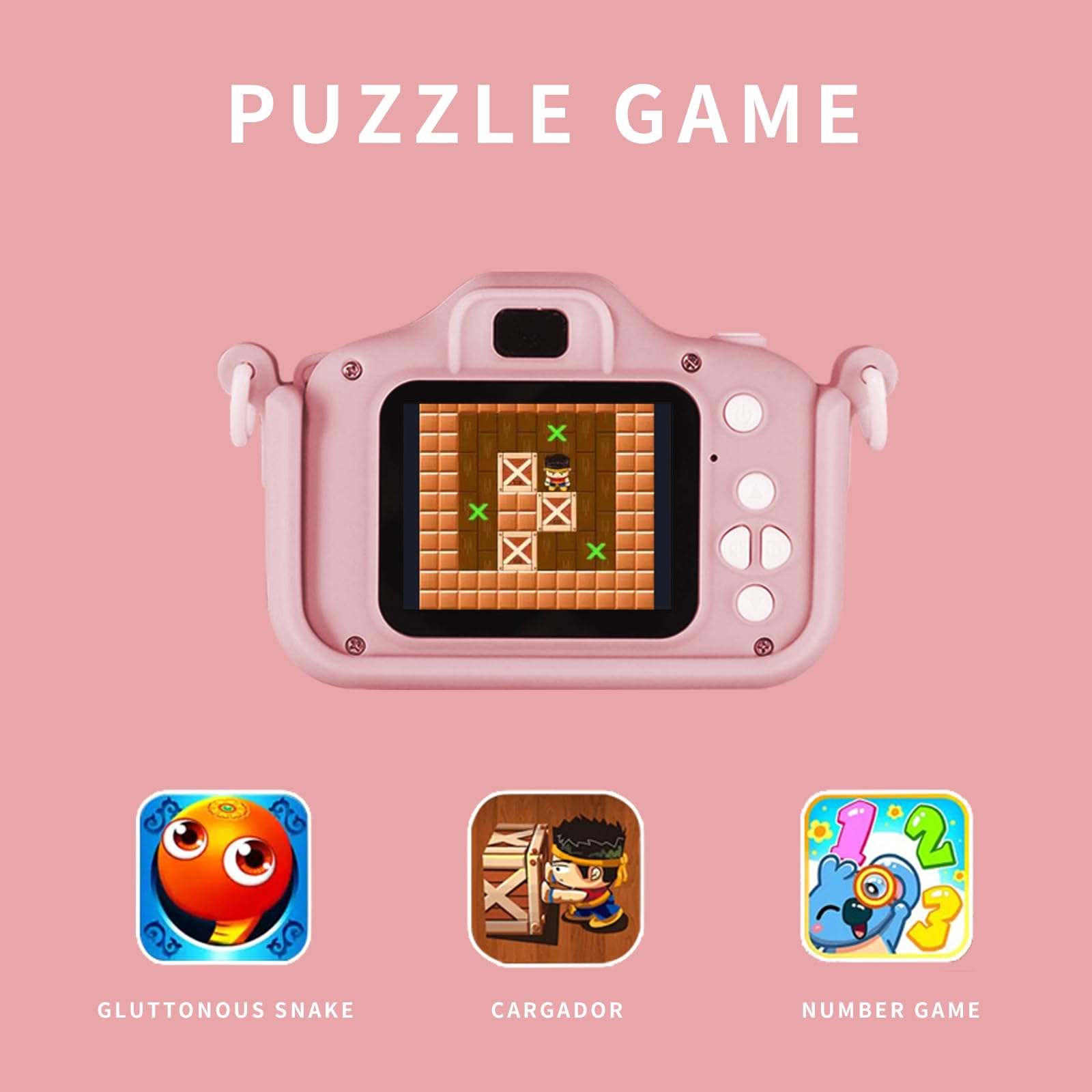 Snowall Kids Camera, 2.0 Inch Lcd Screen,32Gb Sd Card, Gift For Girls