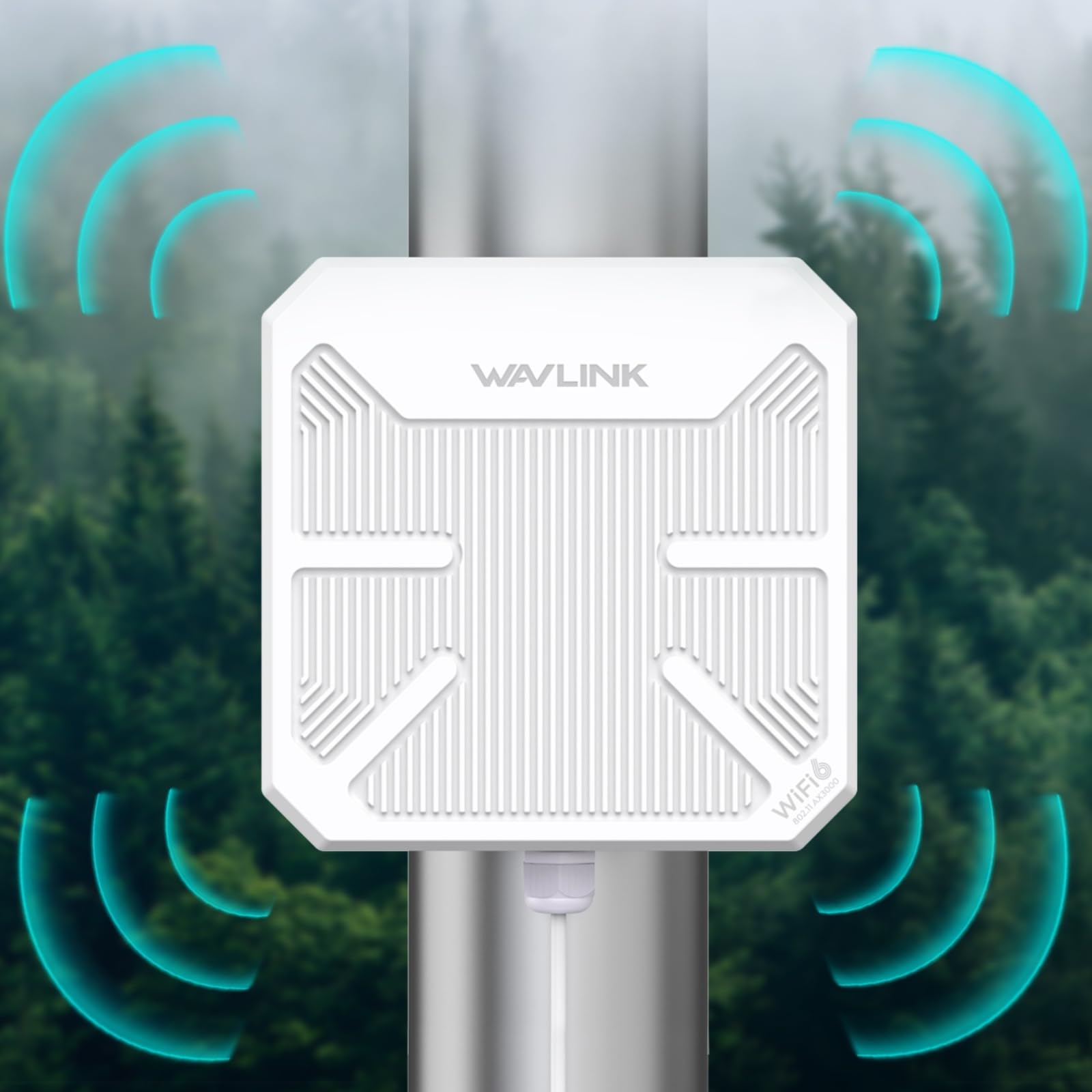 Wavlink Ax3000 Outdoor Wifi 6 Repeater, Long Range Wifi Extender/Access Point/Router With Dual Band/Poe/Ip67 Waterproof/Up To 3K