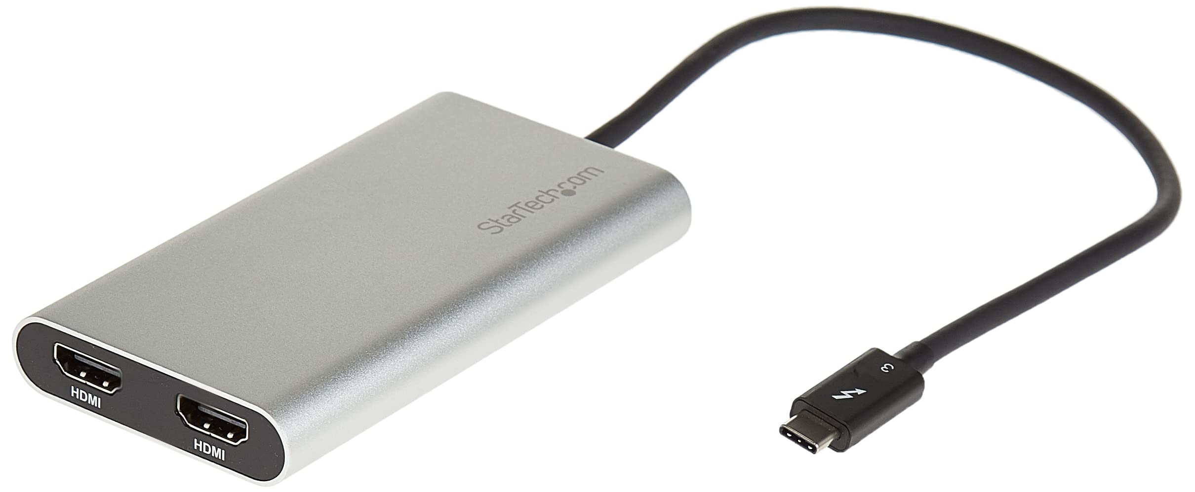 Startech.Com Thunderbolt 3 To Dual Hdmi Display Adapter   4K 30Hz   Certified Tb3 To Hdmi Monitor Adapter   Compatible W/Windows