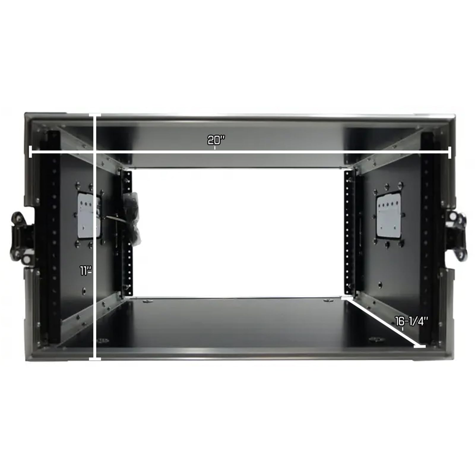 Harmony Audio Cases Hc6Uad Dj Flight Amp 6U Rack Space Road Travel Amplifier Case