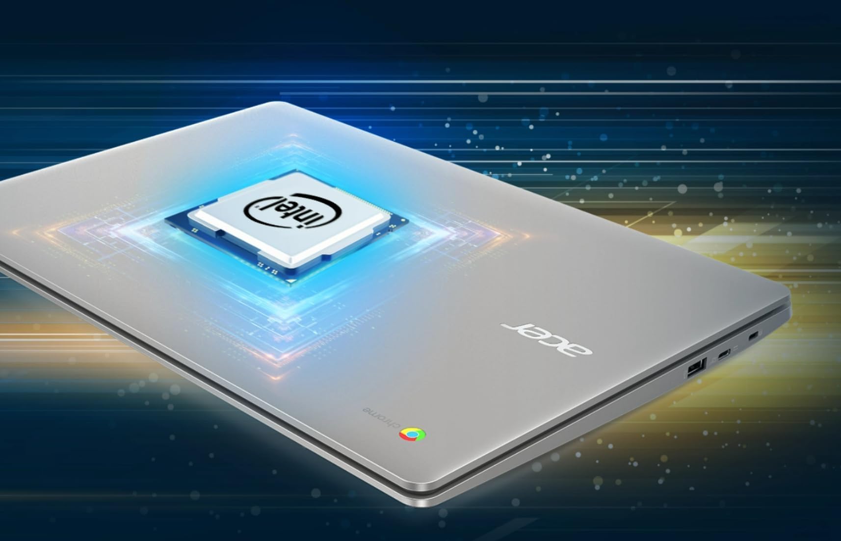 Acer Chromebook 315,15.6'' Hd Display Laptop,Intel Celeron N4020(2.8Ghz), 4Gb Lpddr4 Ram, 64Gb Emmc Ssd, Chrome Os, Silver, With