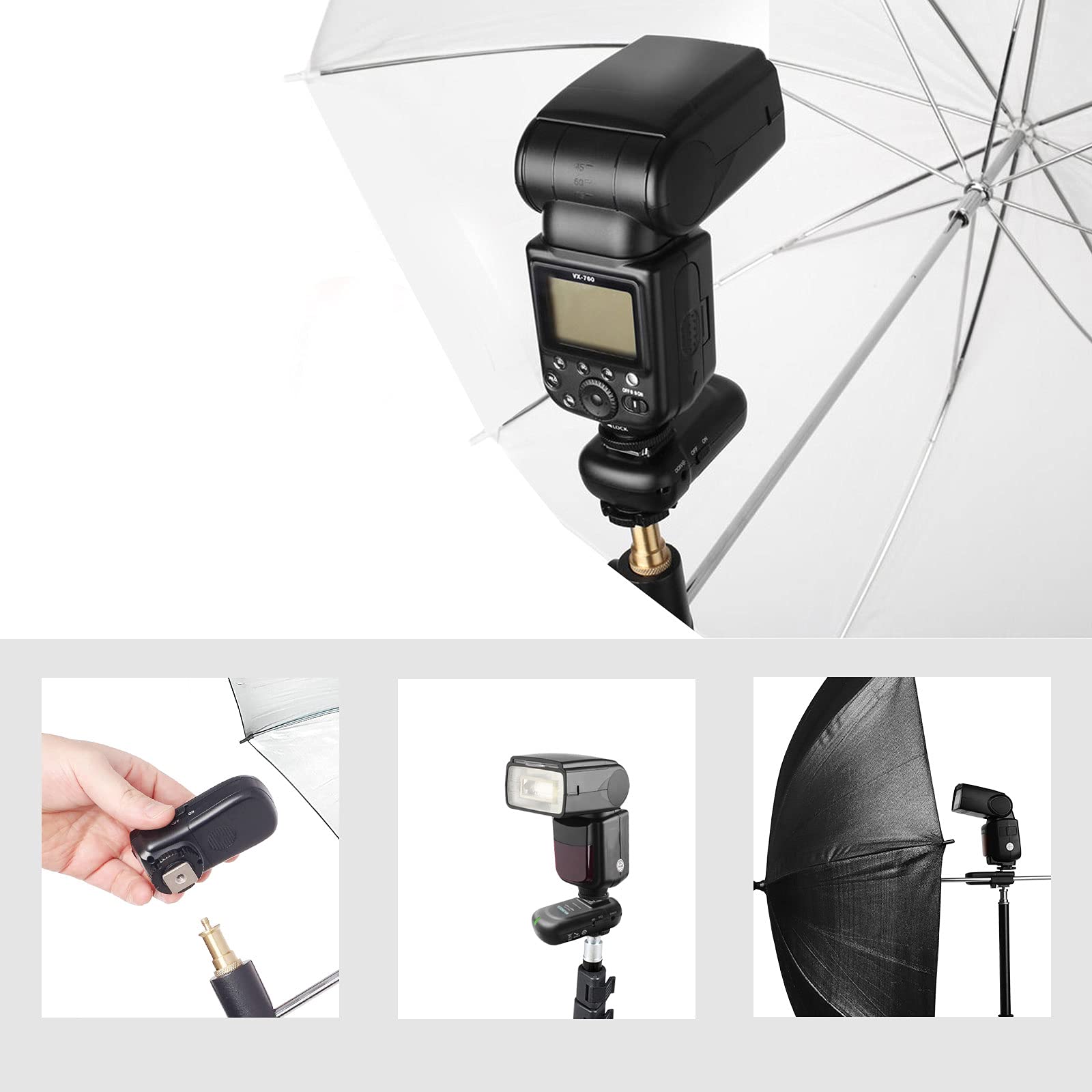 Wireless Flash Trigger Receiver 2.4 Ghz For Canon, Nikon, Panasonic, Olympus, Fuji, Pentax, Samsung,Sony(Except Sony Flashes)