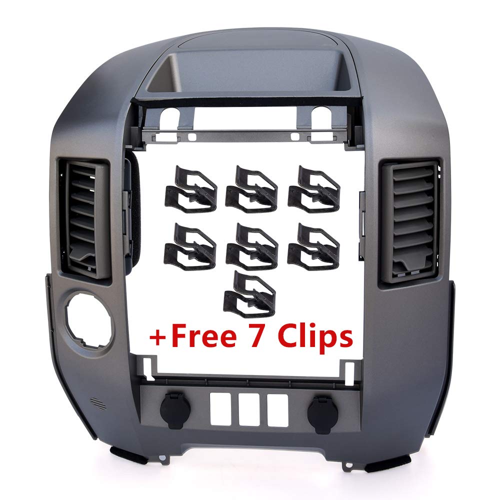 Grand Orange Center Dash Radio Ac Bezel W/O Speaker Compatible With 2004 2006 Nissan Titan, Armada Without Center Speaker 682578