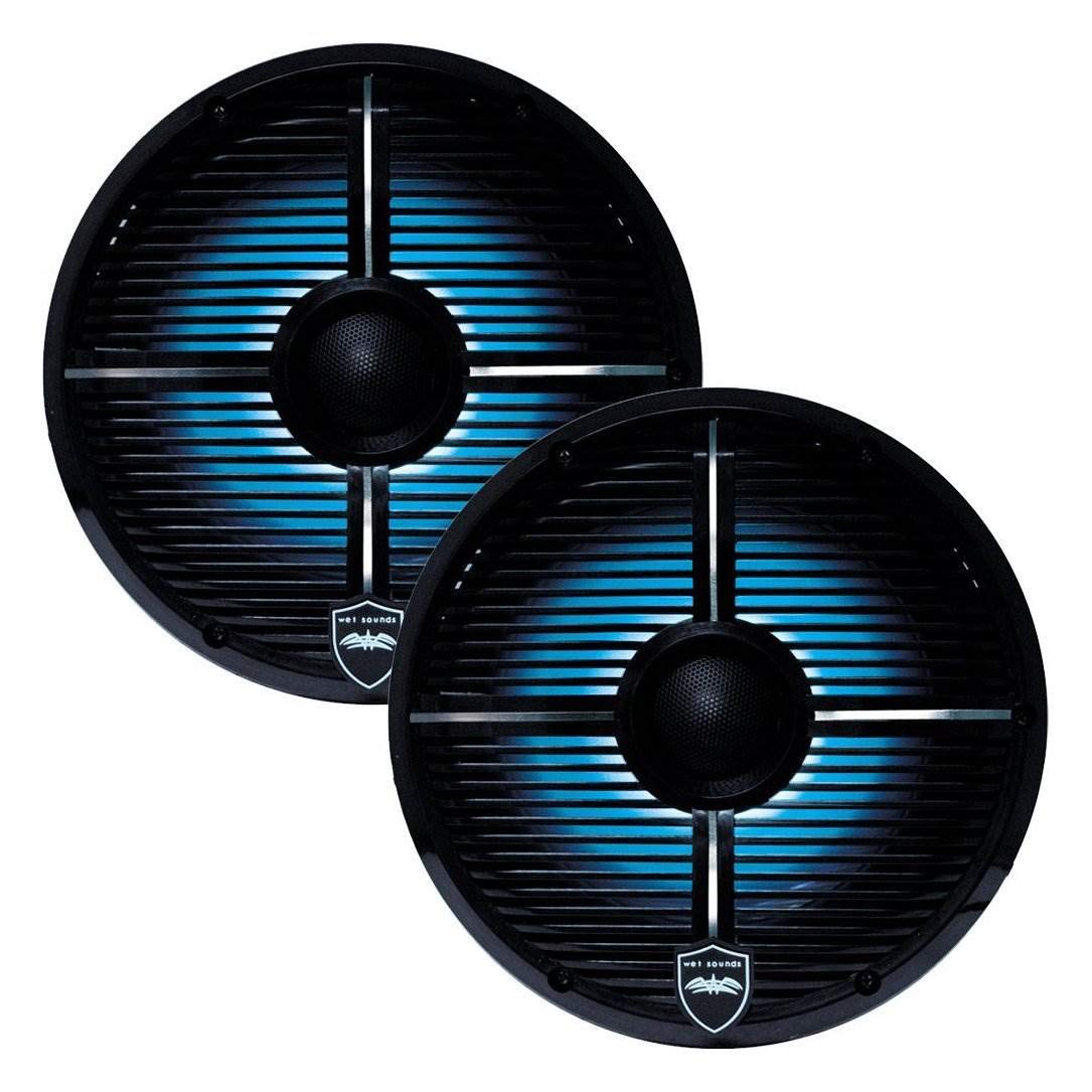 Wet Sounds REVO 6-XWB 6.5 200W Black LED Coaxial Full Range Marine Speakers