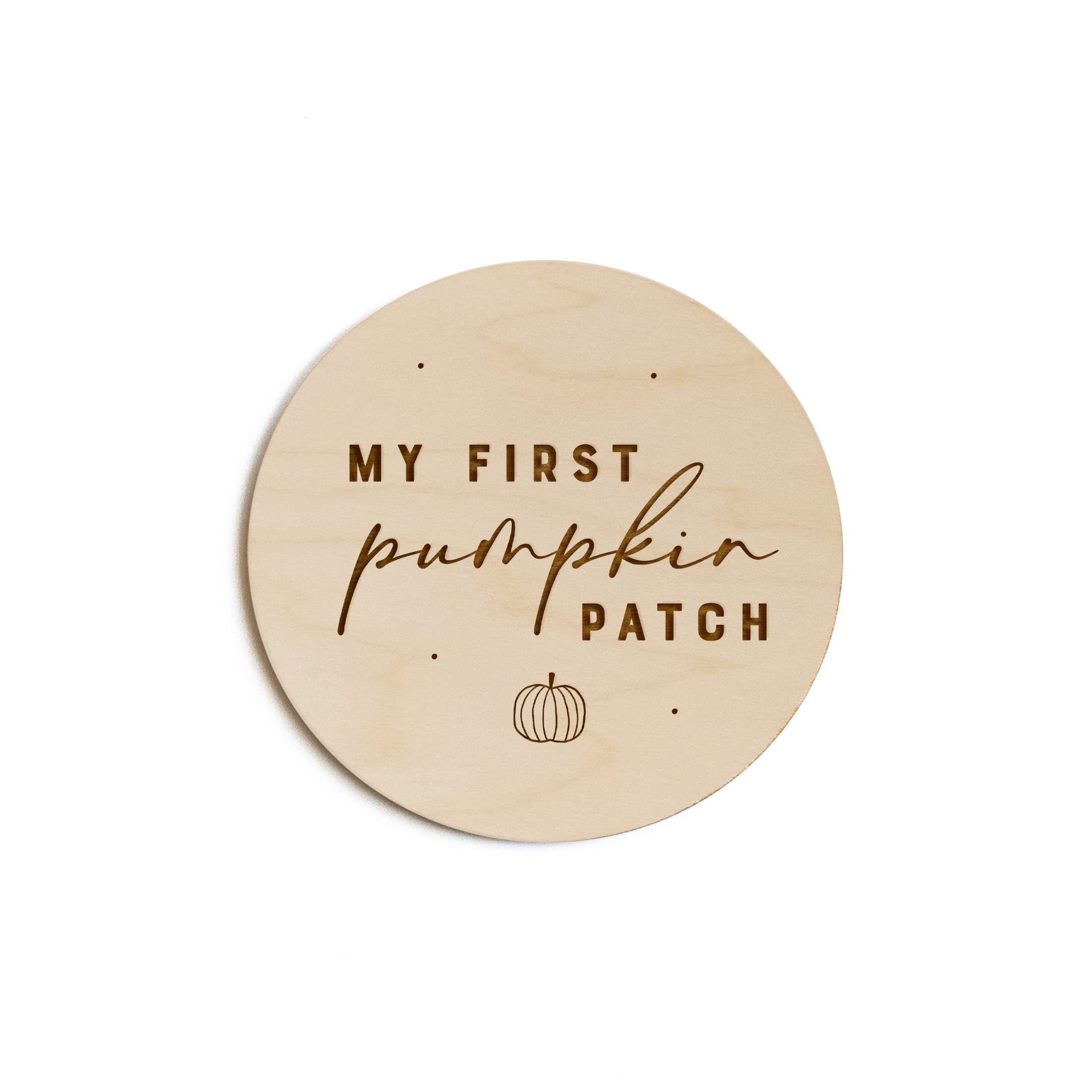 The Cotton & Canvas Co. My First Pumpkin Patch Wooden Milestone Card, Baby'S First Year, Baby'S First Holiday, Baby Shower, Newb