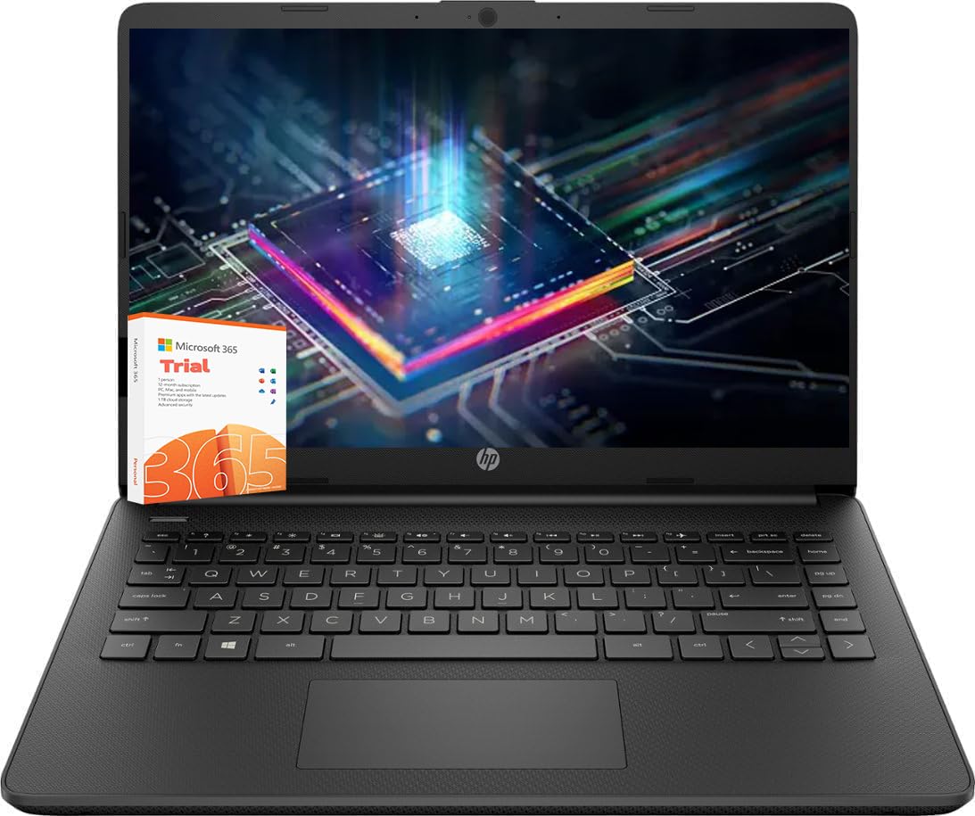 Hp 2024 Flagship 14'' Hd Laptop With Free Microsoft 365 | Bluetooth Earphones | 16Gb Ram | 256Gb Local (128Gb Onbroad 128Gb Exte