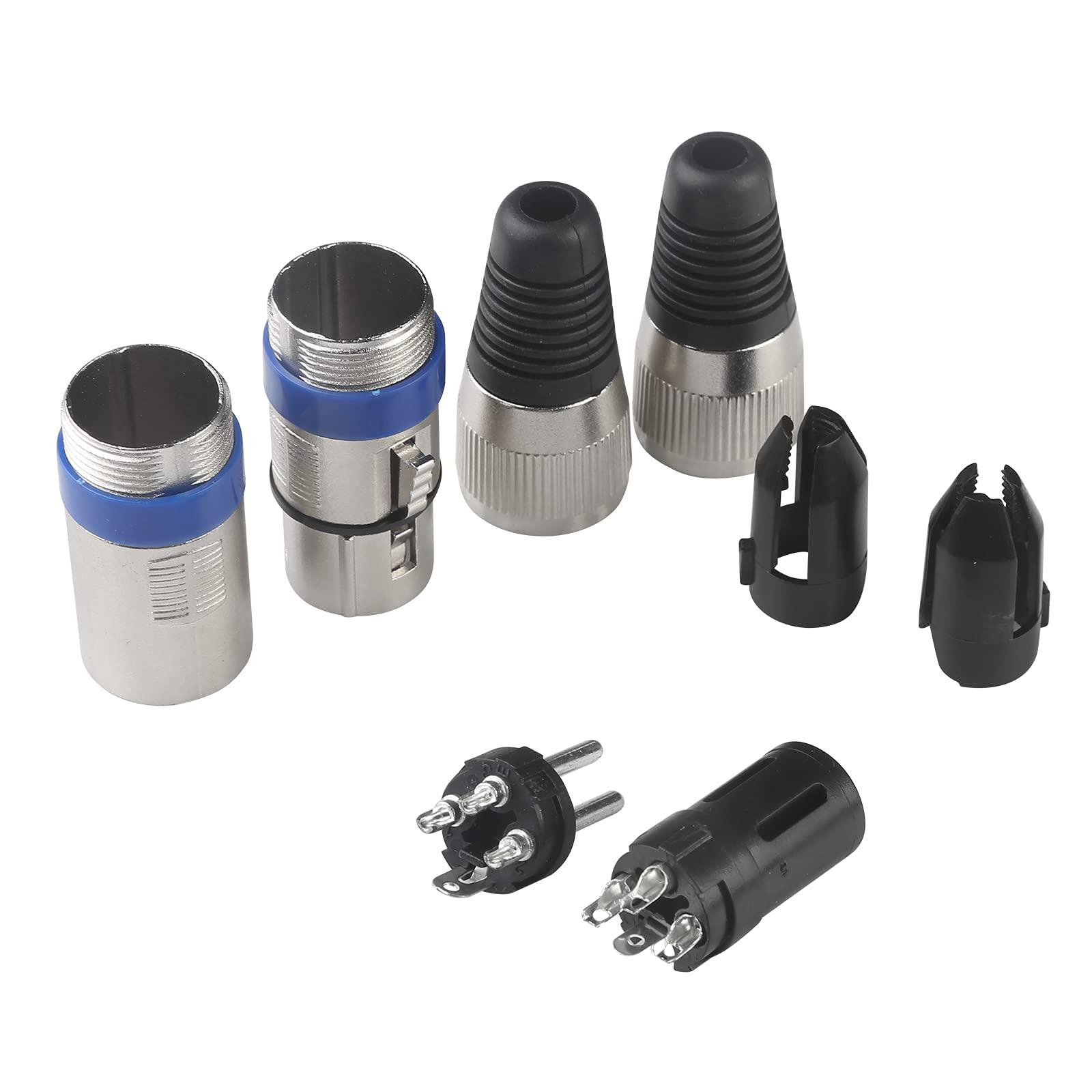 4Pack 3 Pin Dmx Cables Male Female Xlr Patch Cables, Cable Dmx 1.2M 4Ft Xlr Male To Xlr Female Light Dmx Cable With 3 Pin Connec