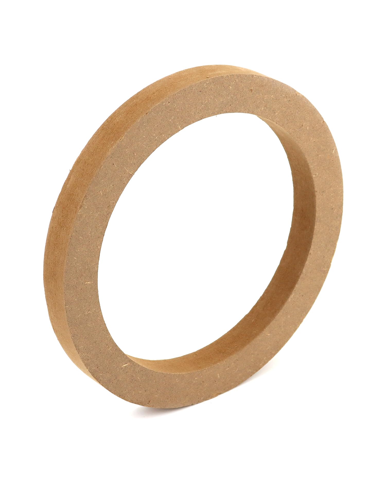 Qwork Wooden Speaker Spacer Rings, 4 Pcs 6.5'' Car Mdf Speaker Ring, Mdf Tweeter Wood Rings For 6.5 Inch Speakers