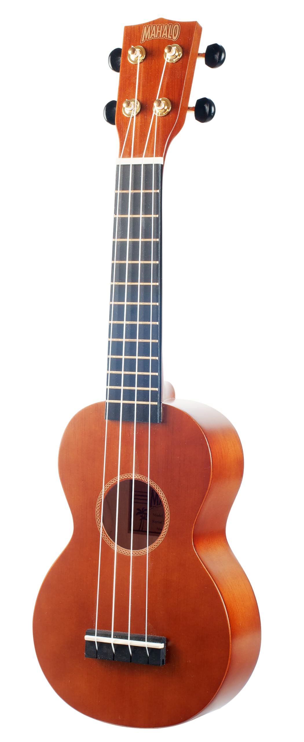 Mahalo Ukuleles Rainbow Series, 4 String Ukulele, Right, Brown, Soprano (Mr1Tbrk)