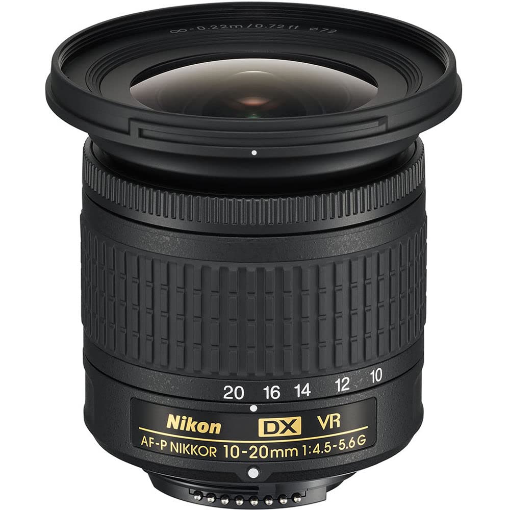 Nikon - Af-P Dx Nikkor 10-20Mm F/4.5-5.6G Vr Wide-Angle Zoom Lens For Aps-C F-Mount Cameras (20067) + Filter Kit + Cap Keeper +