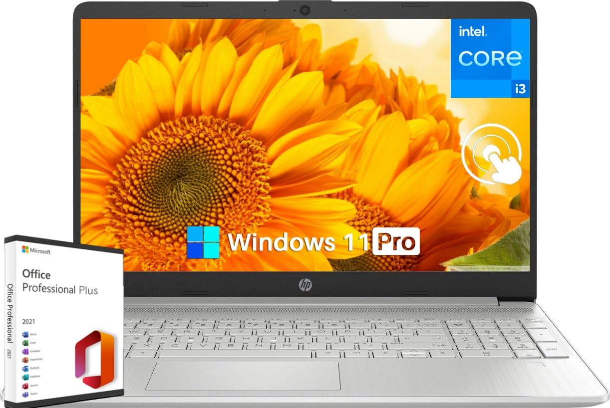Hp Touchscreen Laptop, 15.6 Inch Touchscreen Laptop For Business And Student, Intel I3-1215U(Up To 4.4Ghz), 64Gb Ram, 2Tb Ssd, A
