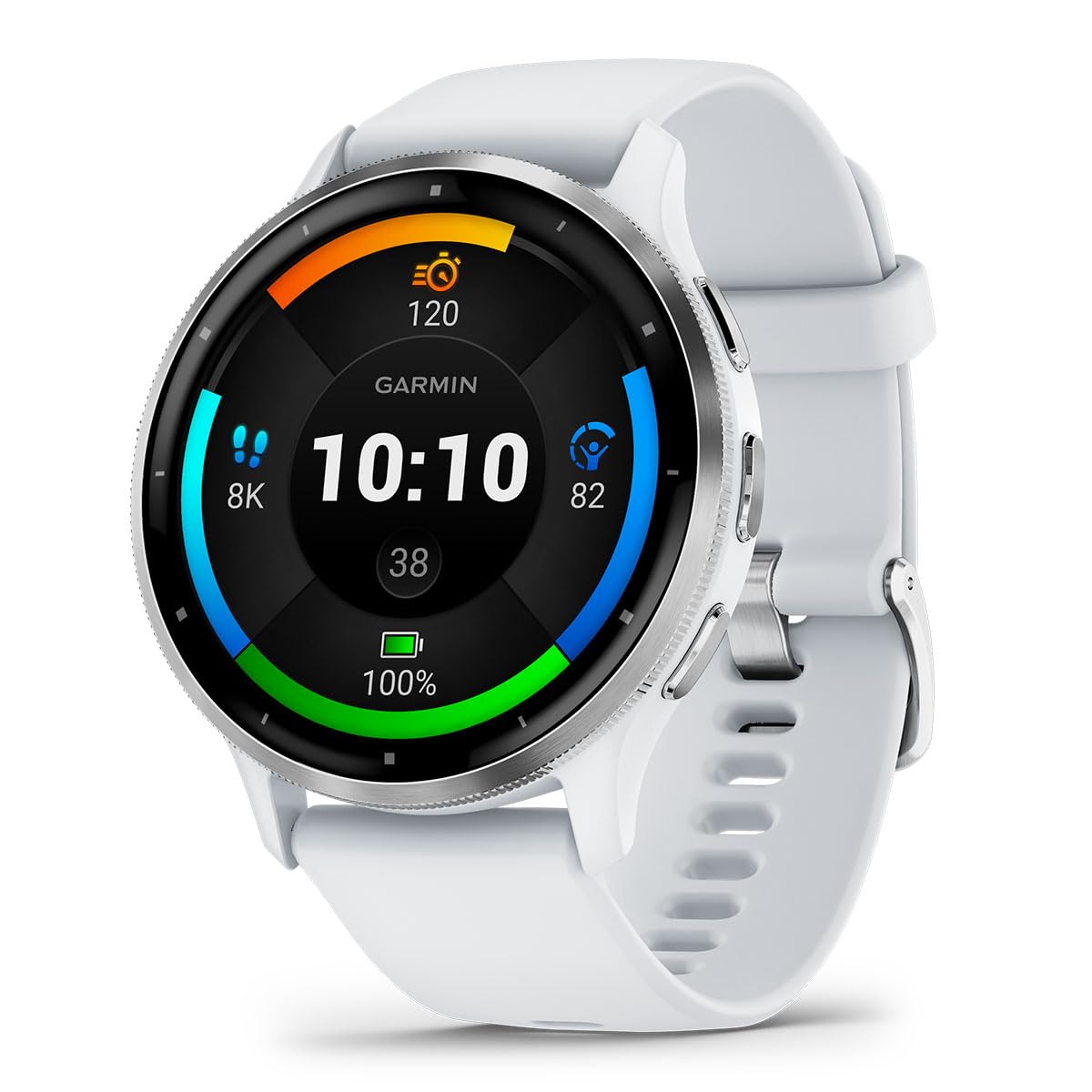 Playbetter Garmin Venu 3 (Silver/Whitestone) Fitness Gps Smartwatch Bundle - Amoled Touchscreen, 10 Days Battery, Sleep & Recove