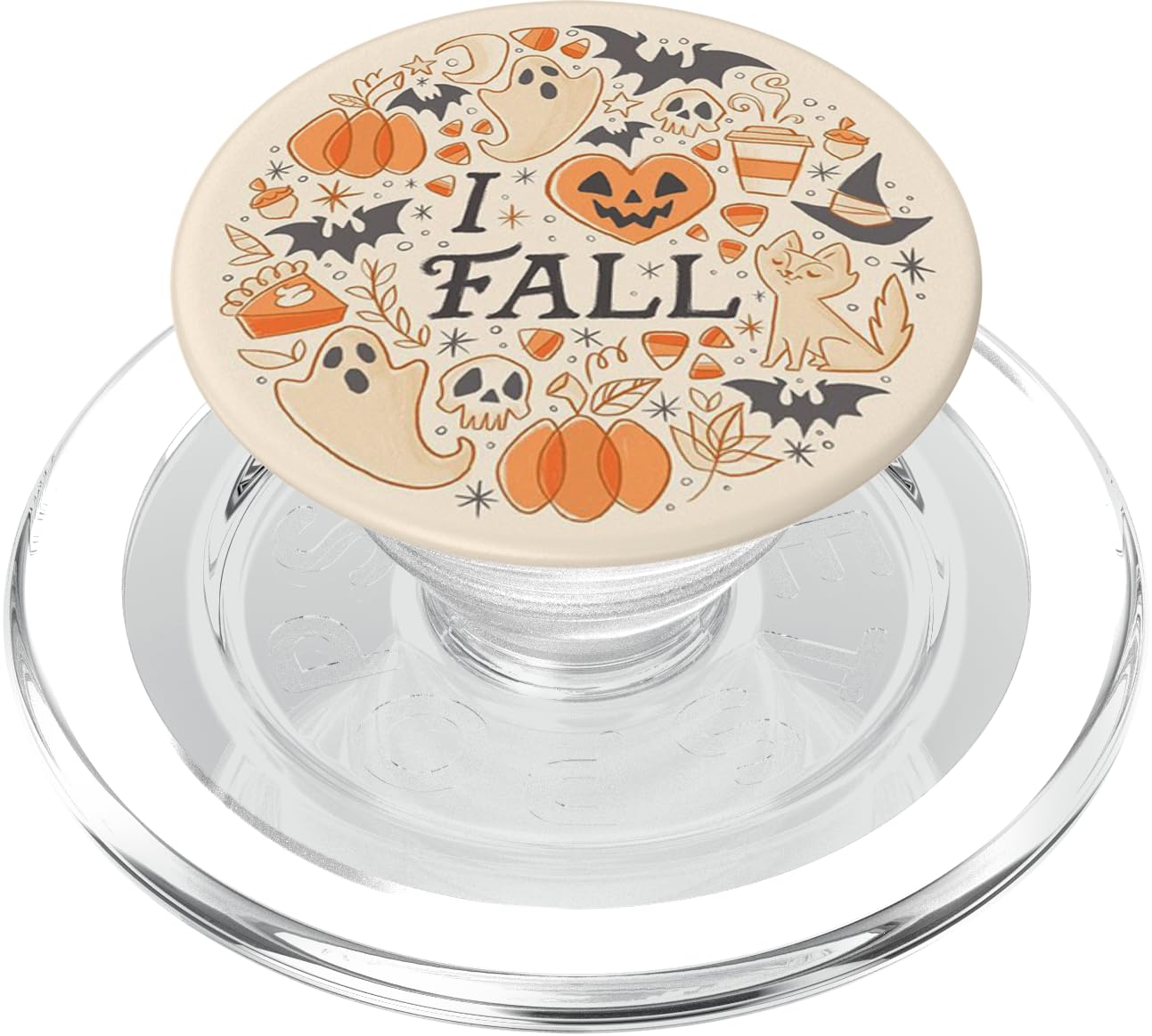I Love Fall Season Pumpkin Cat Boo Skull Halloween Themed Popsockets Magsafe Popgrip For Iphone