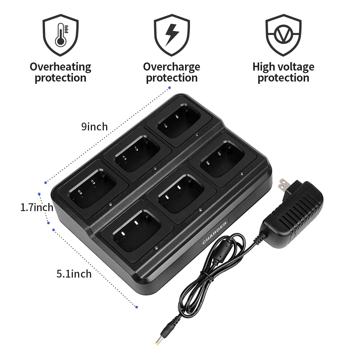 Pxton Walkie Talkies For Adults Long Range With Upgraded Earpiece,Radios Walkie Talkies Rechargeable Portable Two Way Radios Wit