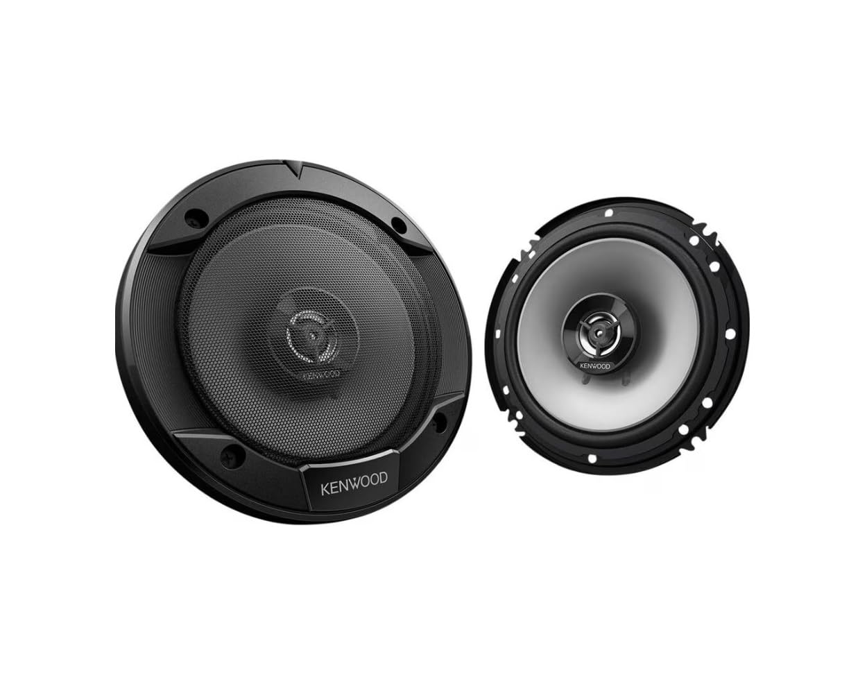 Kenwood Kfc 1666S 300 Watts 6.5'' 2 Way Car Coaxial Speakers With Sound Field Enhancer   Pair