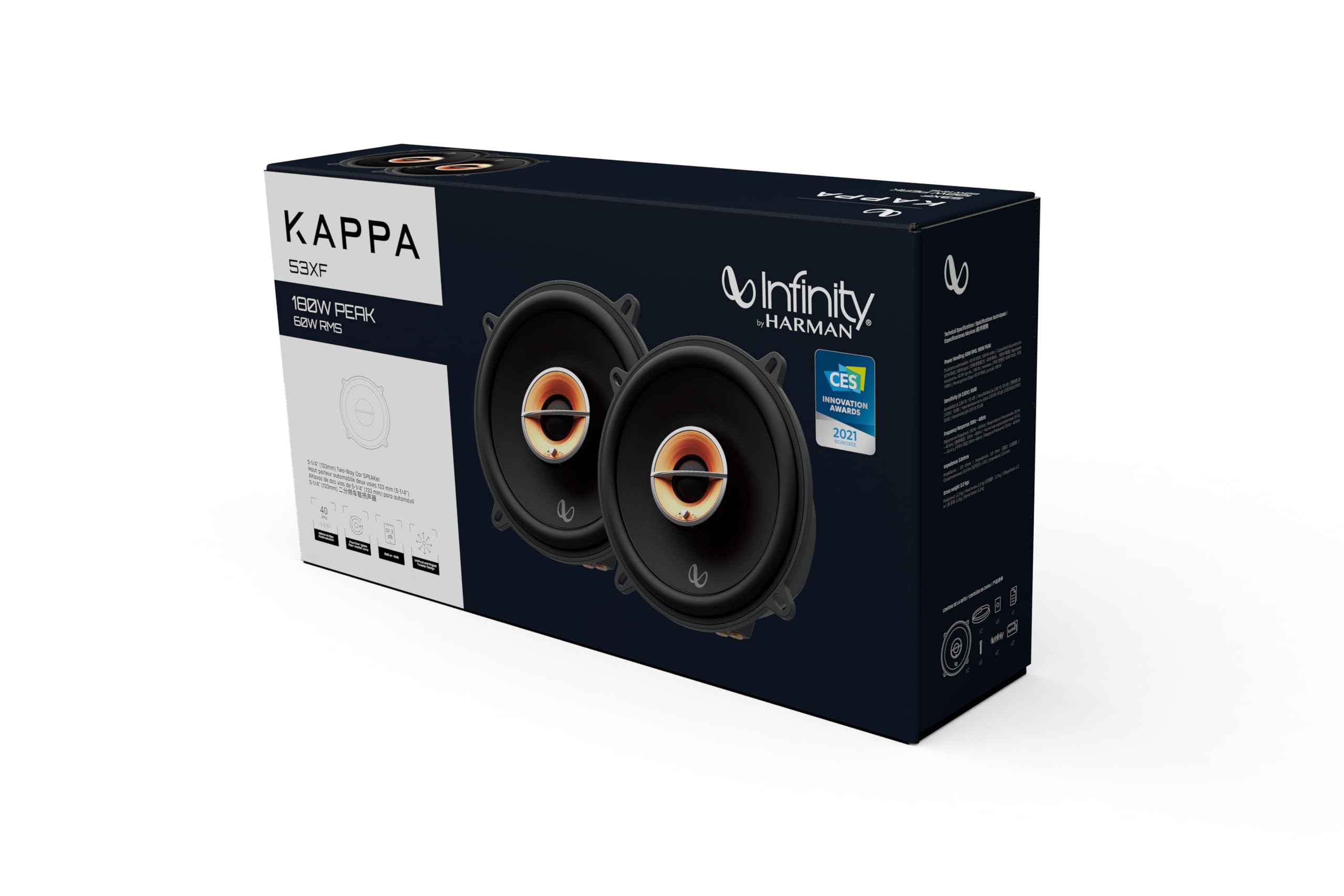 Infinity Kappa53Xf 5-1/4 (133Mm) Two-Way Car Speaker - Pair