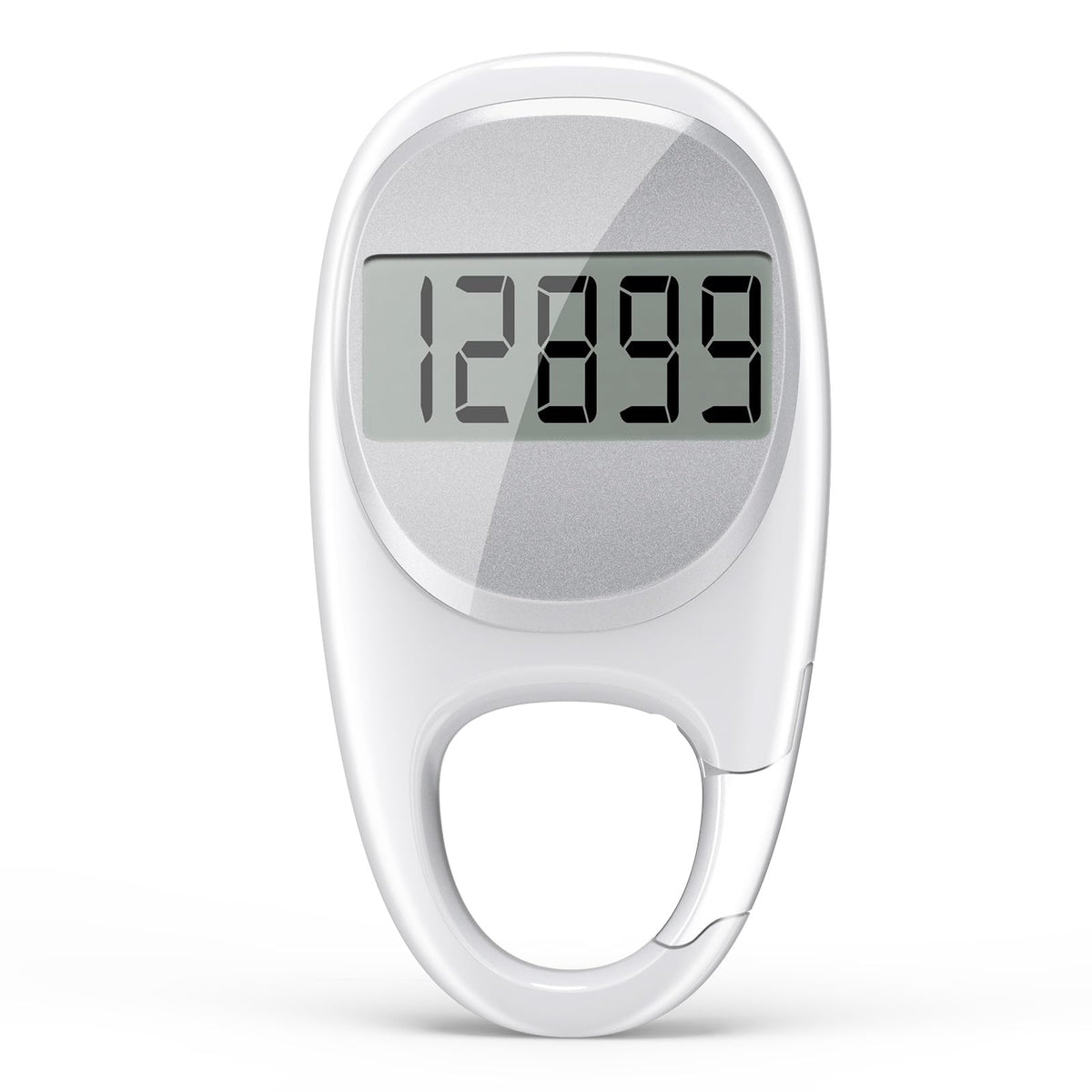 Simple Pedometer For Walking, Accurate Step Tracker With Carabiner, 3D Step Counter For Men Women Kids Seniors