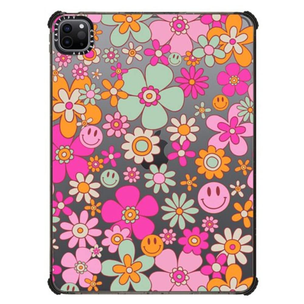 Casetify Impact Case For Ipad Pro 11'' (3Rd/4Th Gen)   Groovy Pattern   Clear Black