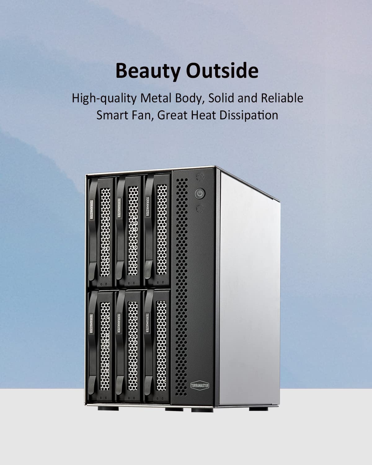 Terramaster D6 320 External Hard Drive Enclosure   Usb 3.2 Gen2 10Gbps Type C Hdd Storage Hot Swappable Plug And Play (Diskless)