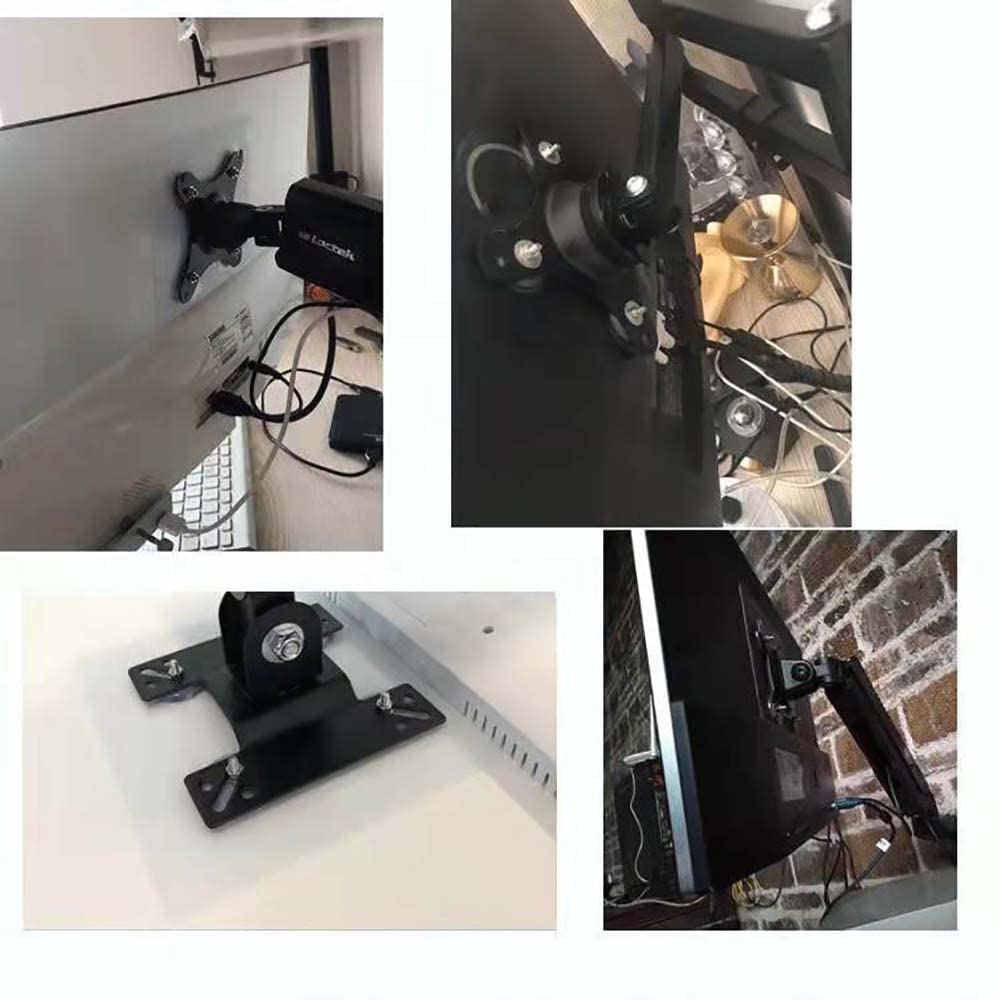 NOBER VESA Mount Adapter Bracket Kit - Universal Non-VESA for 75mm Monitor Arm - Gray - Model nummak101