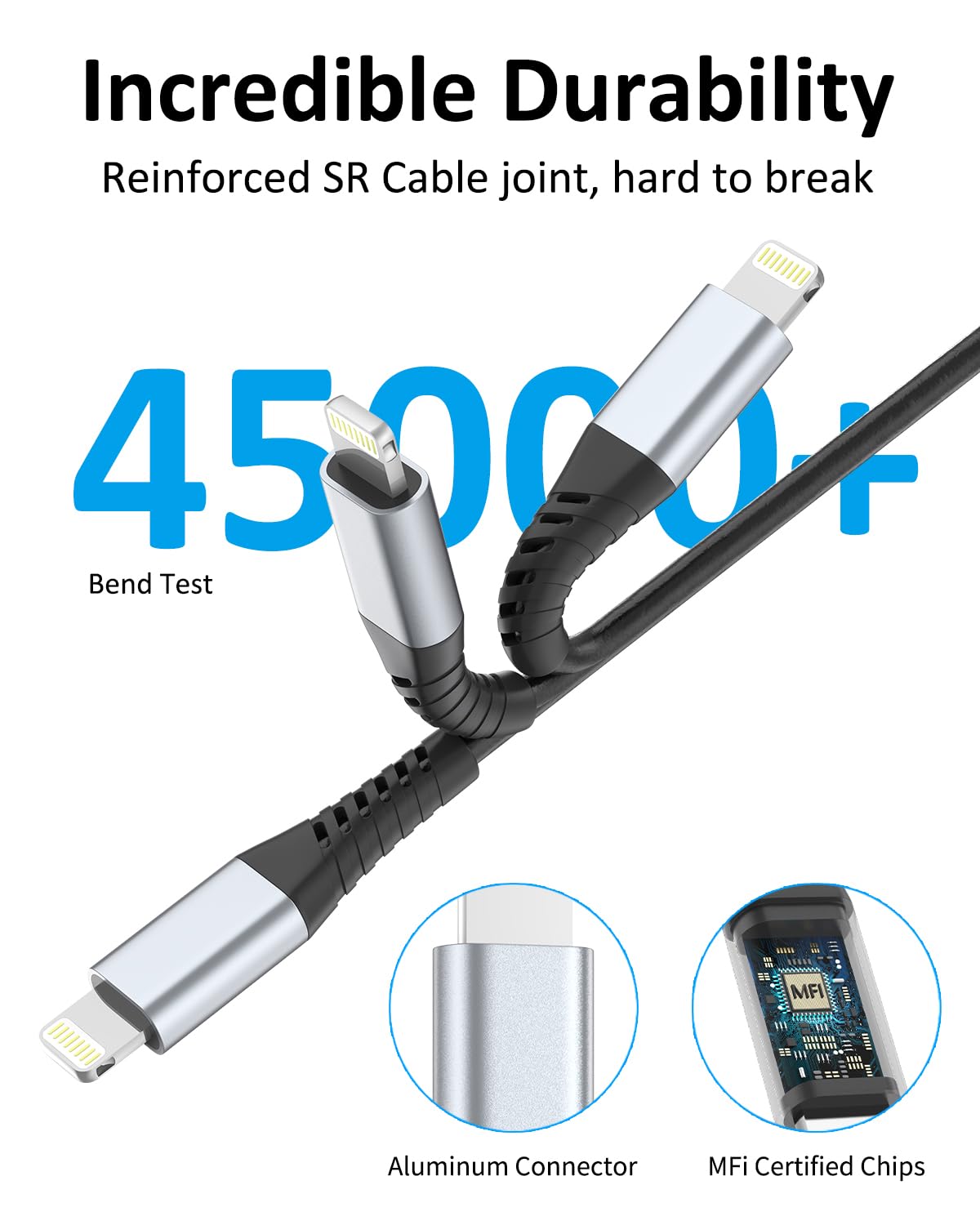 Coiled Lightning Cable, 2 Pack Coiled Iphone Charger Cable For Car Short Retractable Iphone Lightning Cable Compatible With Appl