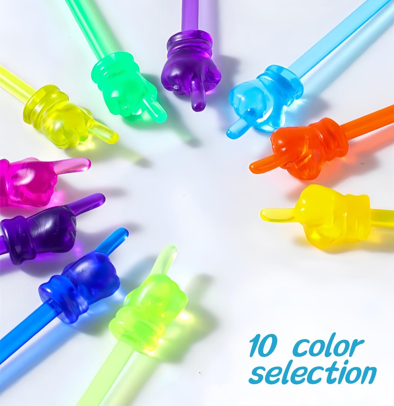 10Pcs Children Finger Reading Stick Point Reading Pen Kindergarten Student Teacher Teaching Reading Picture Book Finger Shape Mi