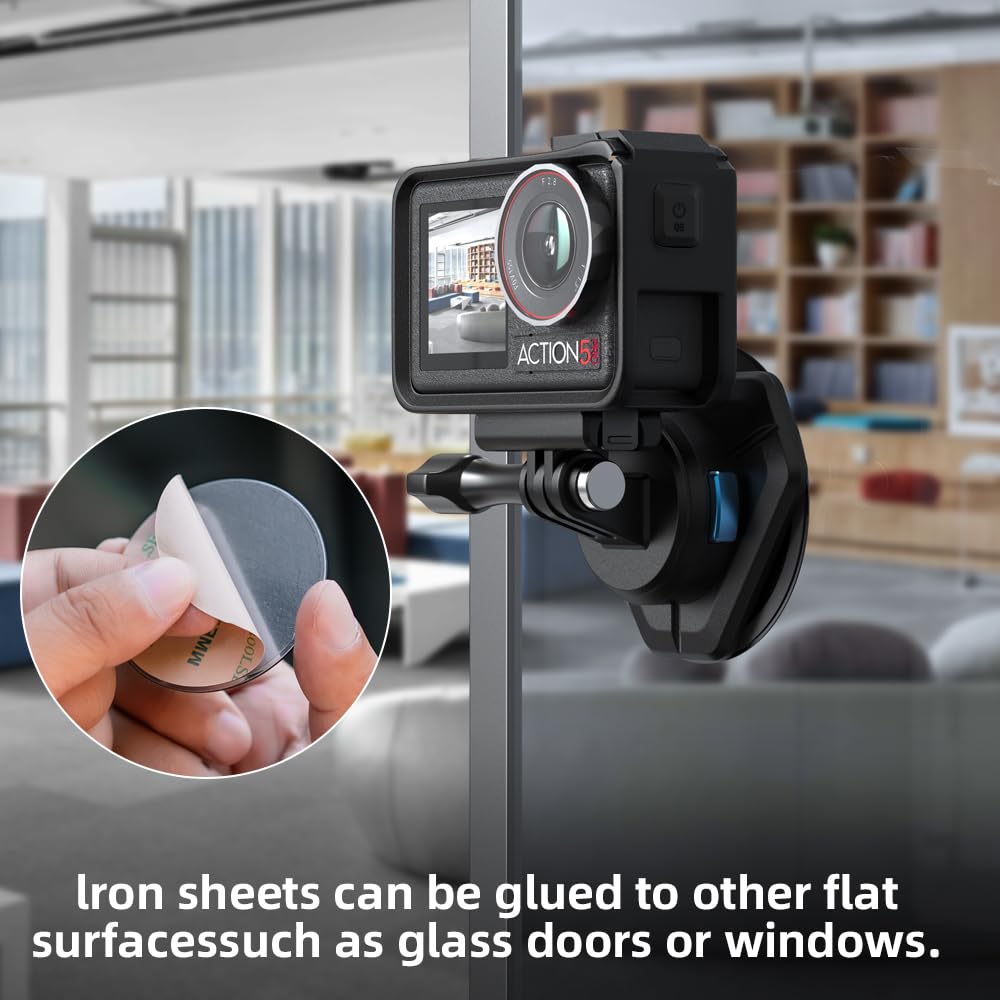 Rugvis Magnetic Chest Mount With Neck Strap, 360 Pov Invisible Selfie Necklace Lanyard Mounting Accessories Attach Compatible Wi