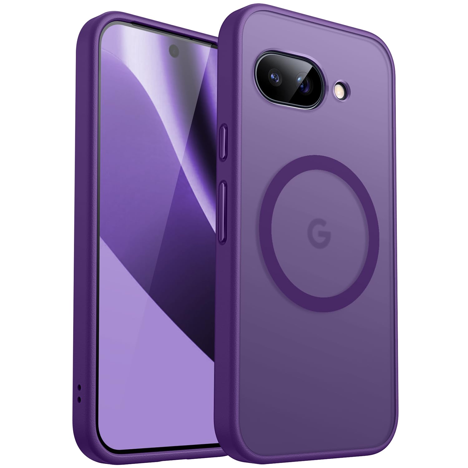 CANSHN Magnetic for Google Pixel 10a Case (6.3 Inch), Upgraded [Full Camera Protection] [Compatible with Magsafe] [Translucent M