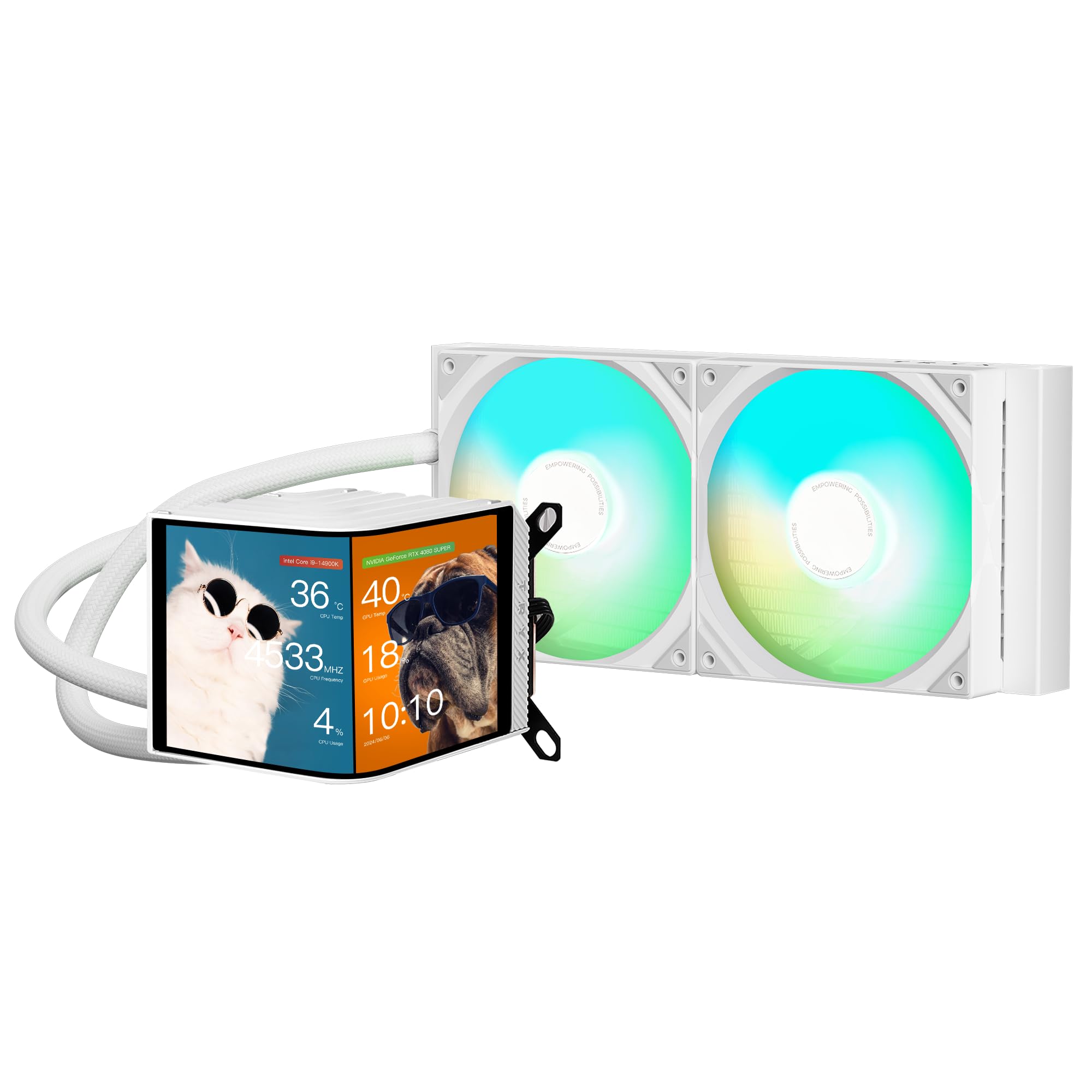 TRYX Fan LP280AAS2MG0W PANORAMA 280 AIO Liquid Cooler ARGB White Retail