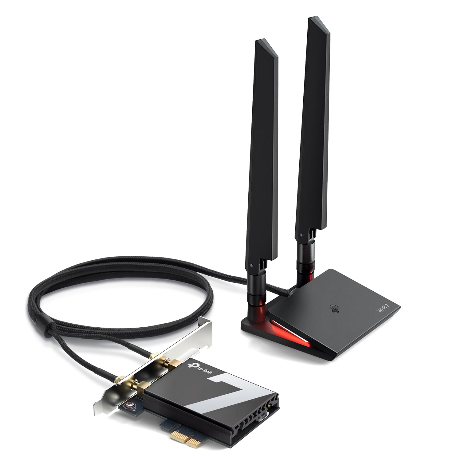 Tp Link Wifi 7 Be9300 Pcie Wifi Card For Desktop Pc(Archer Tbe550E), Tri Band Wireless Adapter, Bluetooth 5.4, Multicolor Status