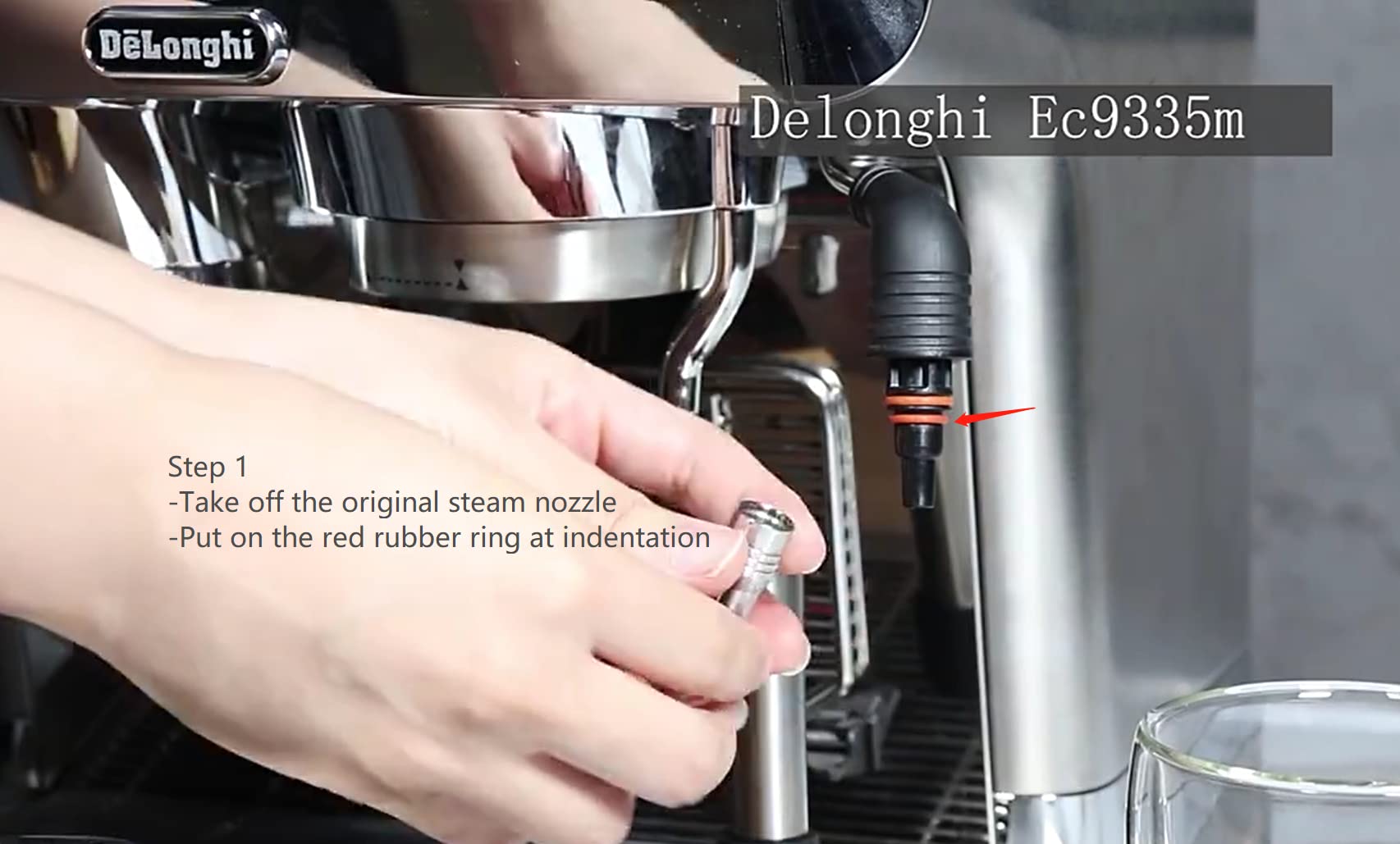 Steam Nozzle Tip For Delonghi Stilosa Ec260, Replacement Steam Wand Tip For Delonghi Steamer Upgrade   3 Hole